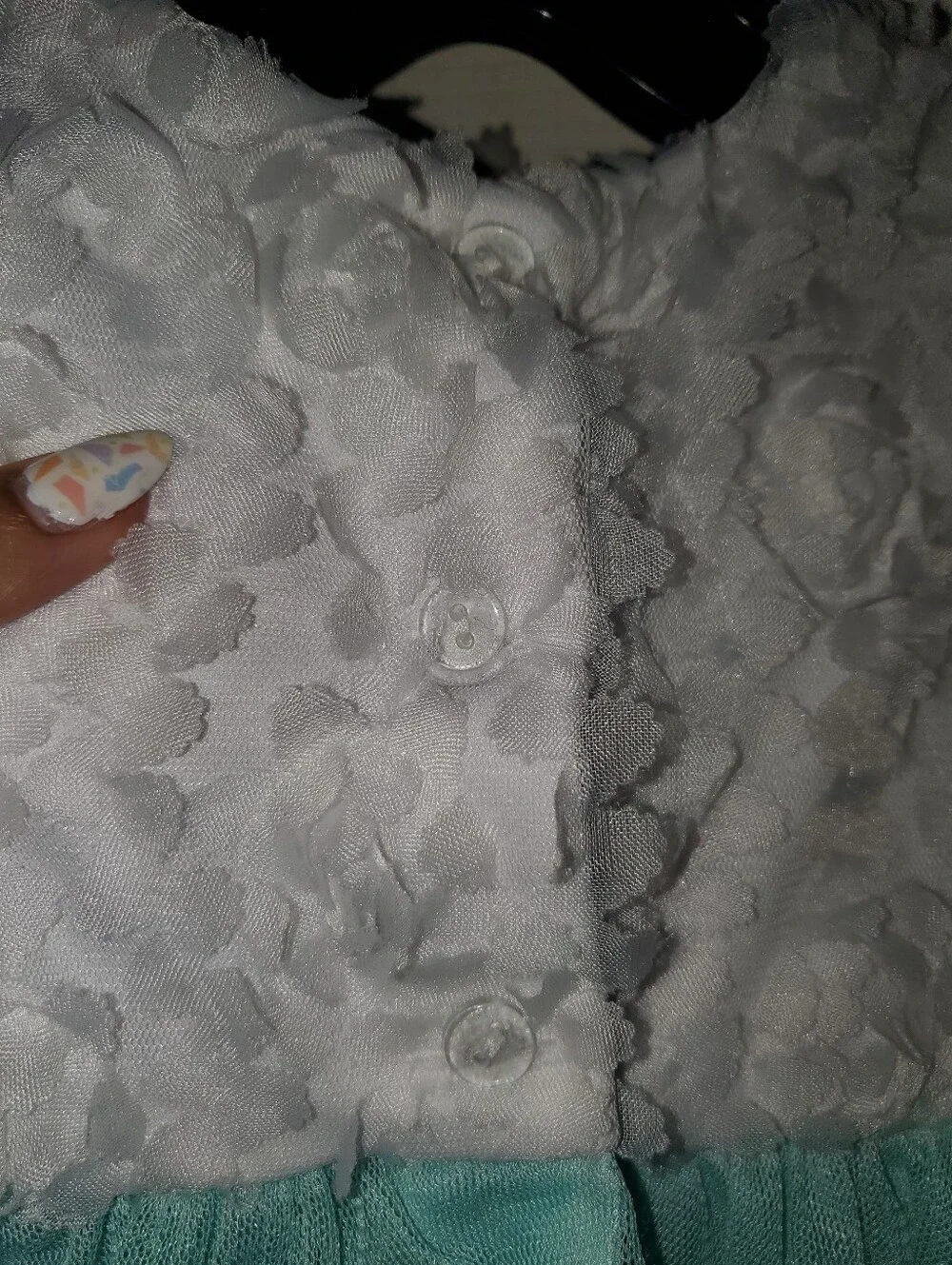 5 for $25 | Rare Editions Baby Textured Floral and Tulle Skirt Formal Dress